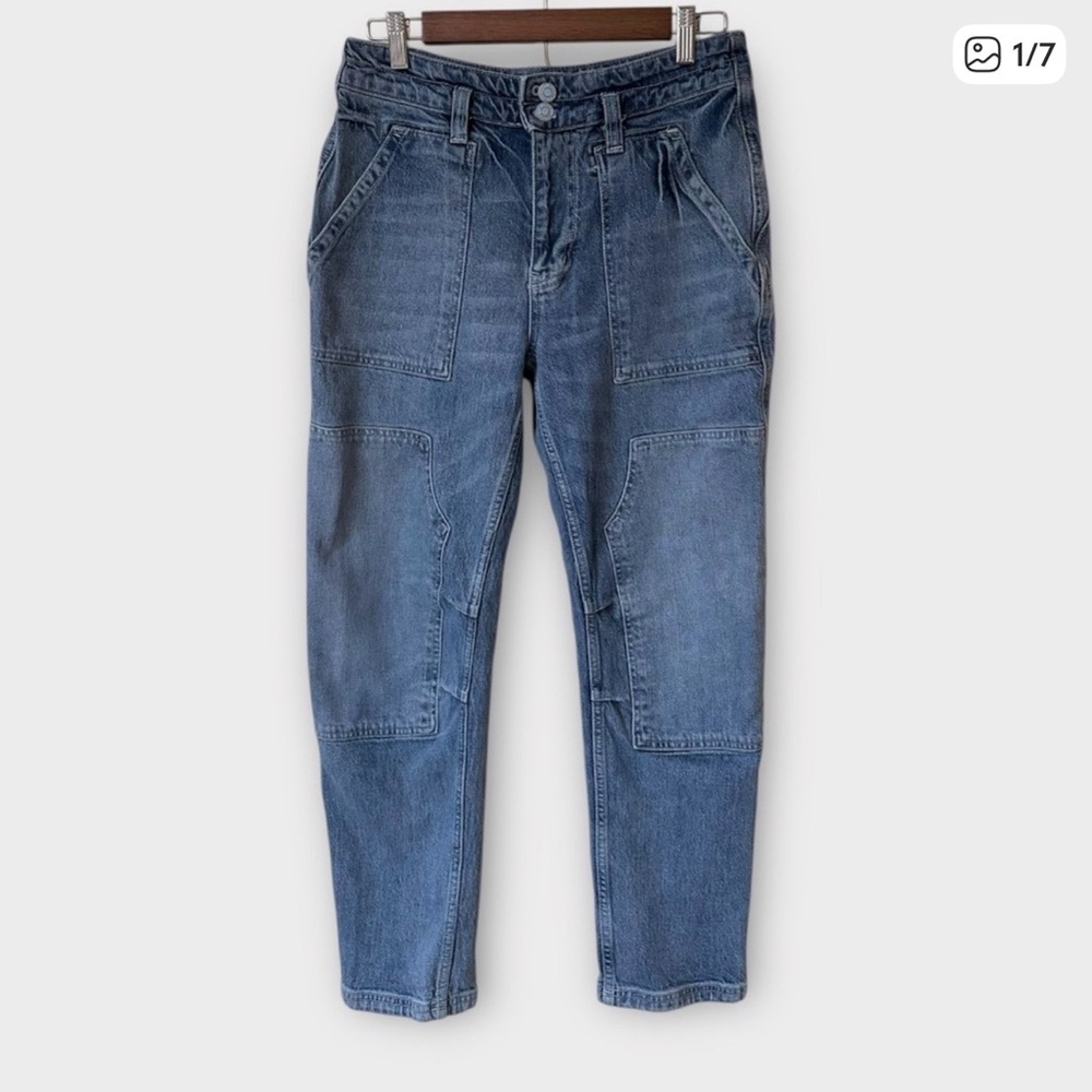 Pilcro The Wanderer Relaxed Jeans - Utility Mid-rise, size 28